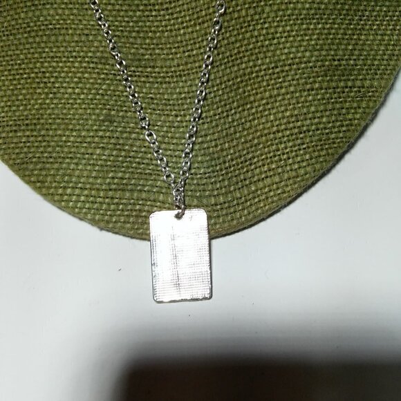 Women`s silver tone precious gems necklace. - Picture 3 of 5